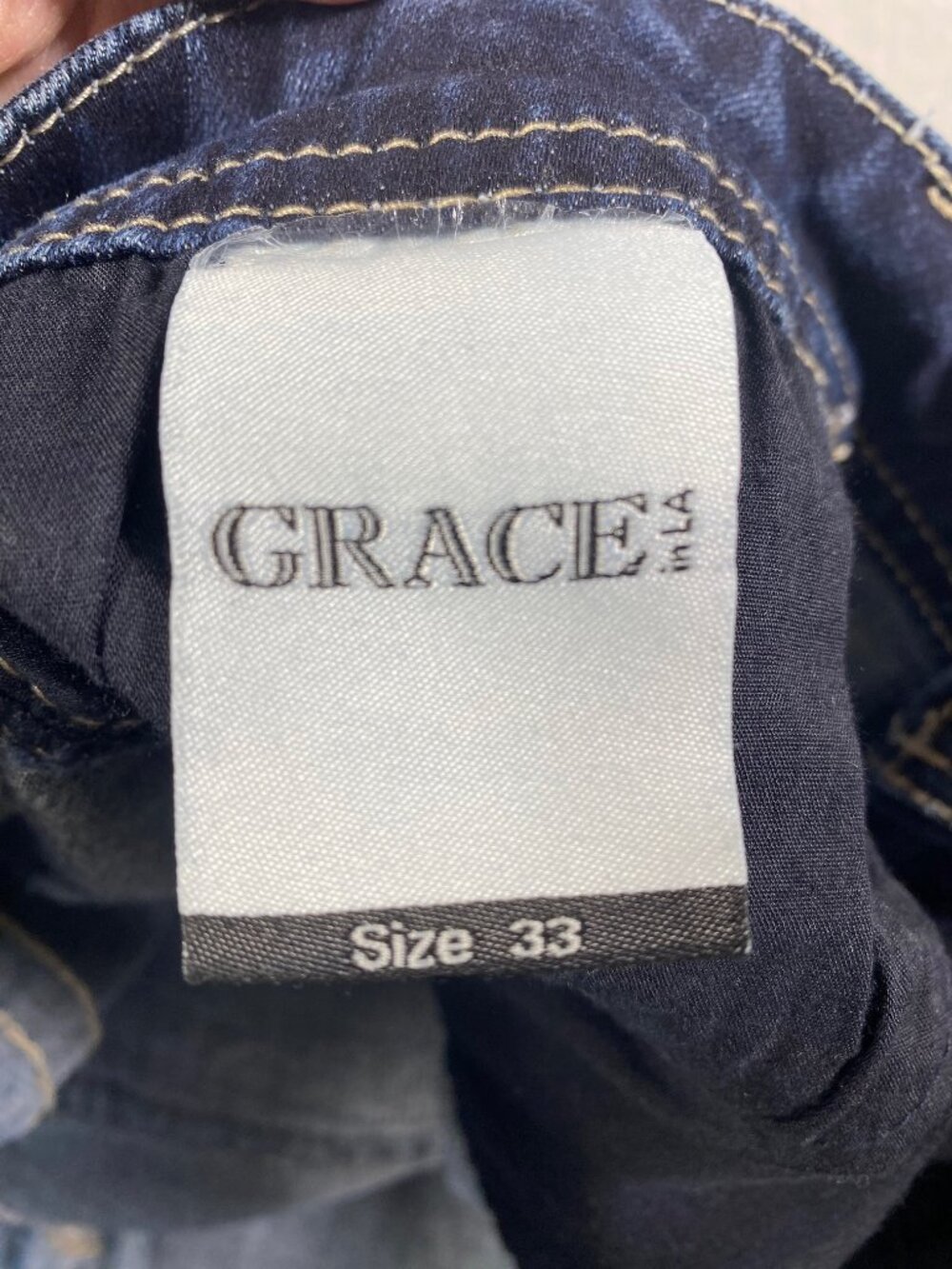 Grace in LA Easy Fit Bootcut Jeans Embroidered Horseshoe Womens Size 33 - Picture 9 of 16
